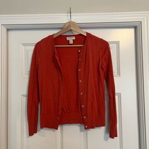 Loft coral cardigan- size XXS